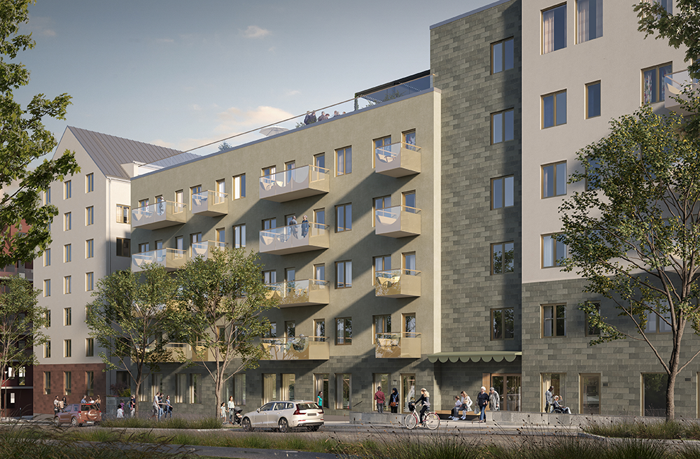 Saltsjösten vy från gatan Saltsjösten vy från gatan