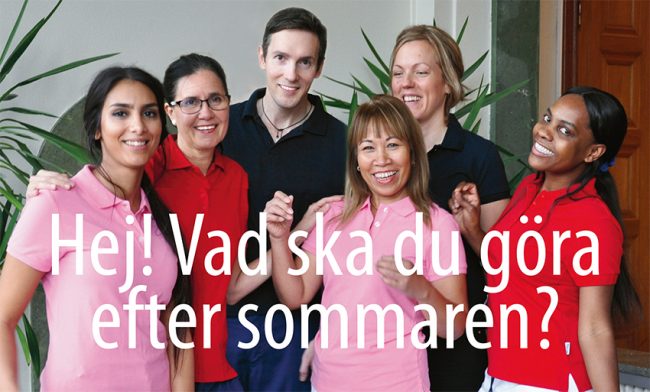 sjukskoterska_endast bild_850 Hej! Vad ska du göra efter sommaren?
